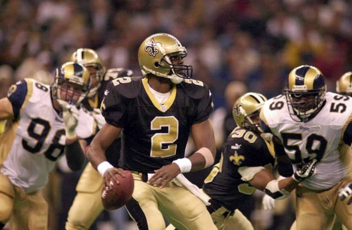 Former New Orleans Saints quarterback Aaron Brooks (2). Credit: saintshalloffame.com