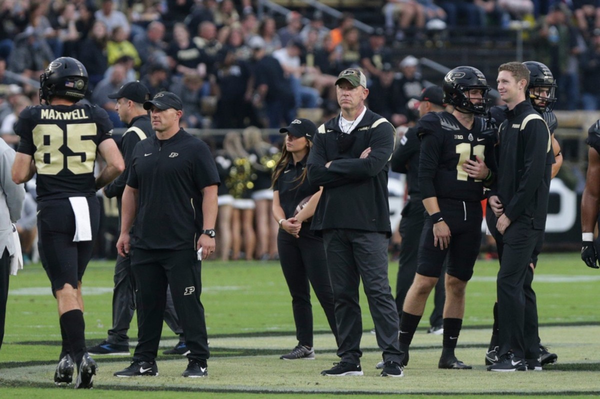 Purdue Coach Jeff Brohm Reacts to Randy Edsall Announcing Retirement ...