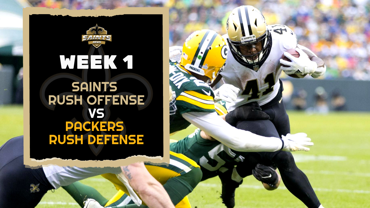 NFL Week 3: Saints RB Tony Jones powers through Packers defense