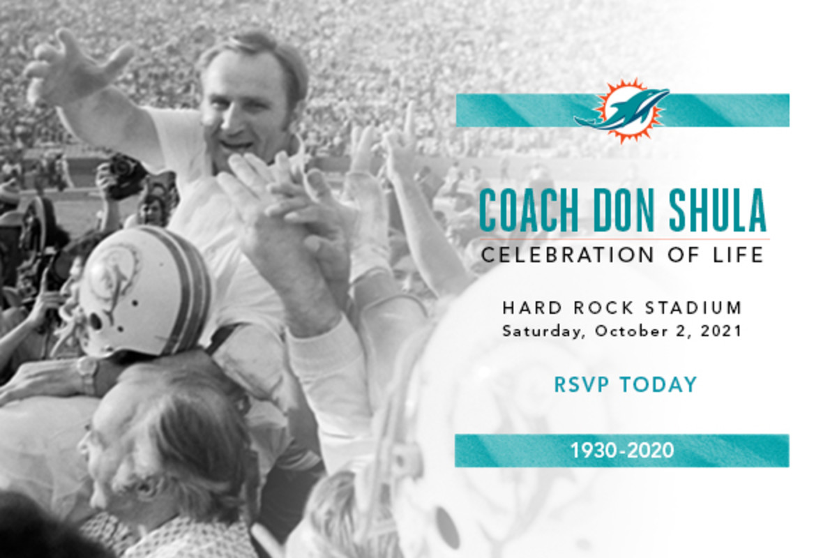 Dolphins to honor Don Shula with jersey patch, pins for 2020 NFL season