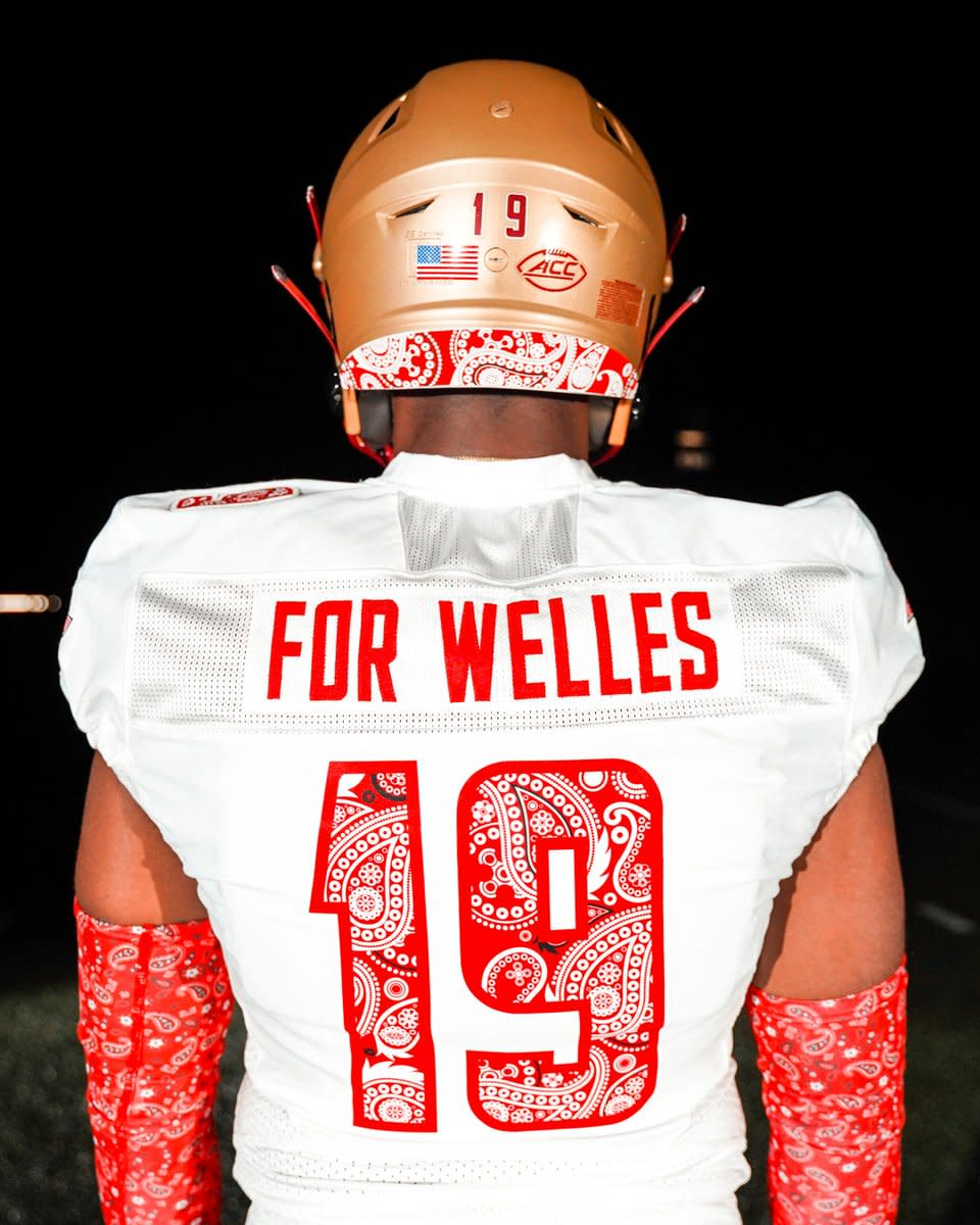 Boston College unveils Red Bandana uniforms ahead of Never Forget