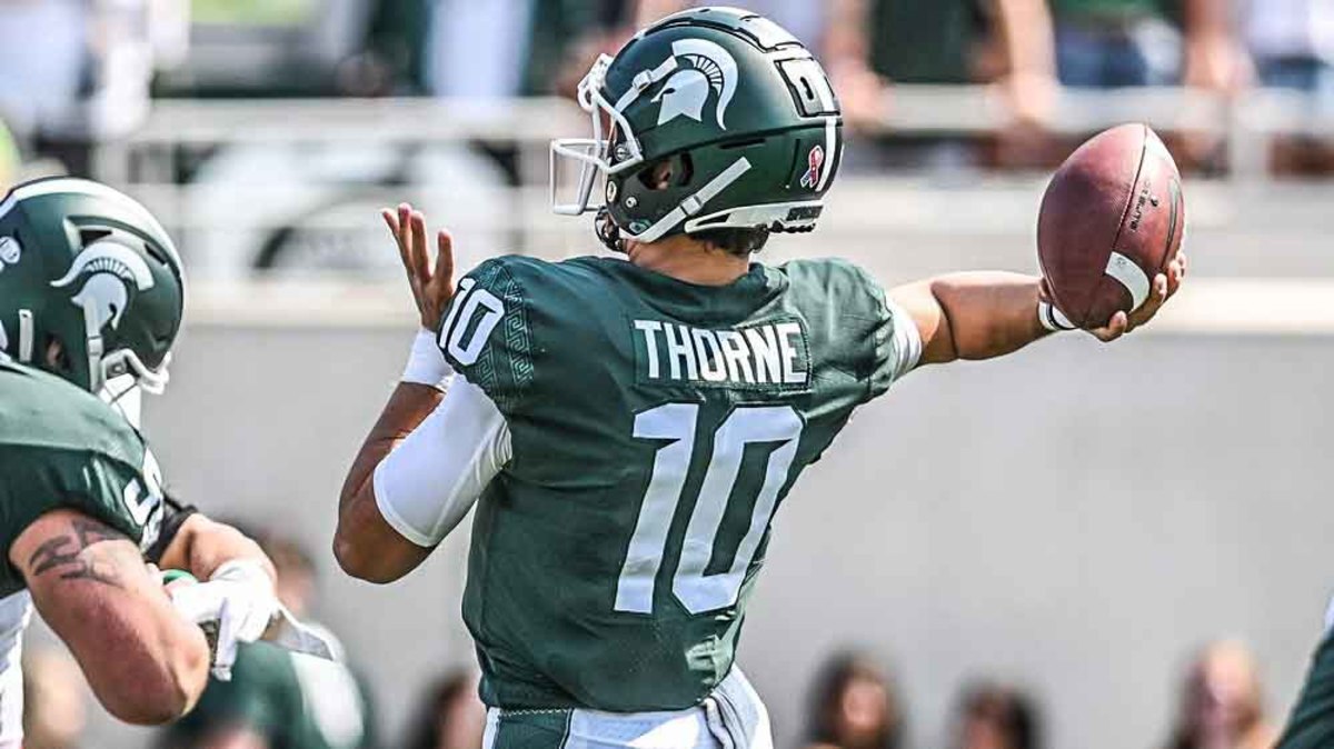 Michigan State QB Payton Thorne will compete against father at Western  Michigan - Sports Illustrated Michigan State Spartans News, Analysis and  More