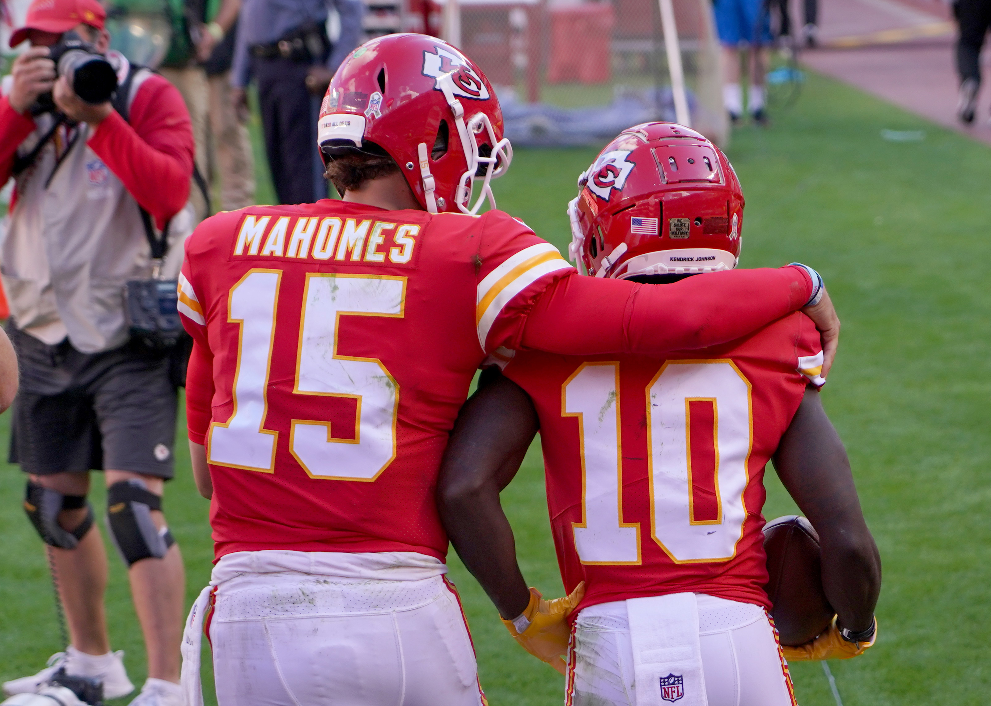 Chiefs' Patrick Mahomes gushes over Tyreek Hill: 'No one else like