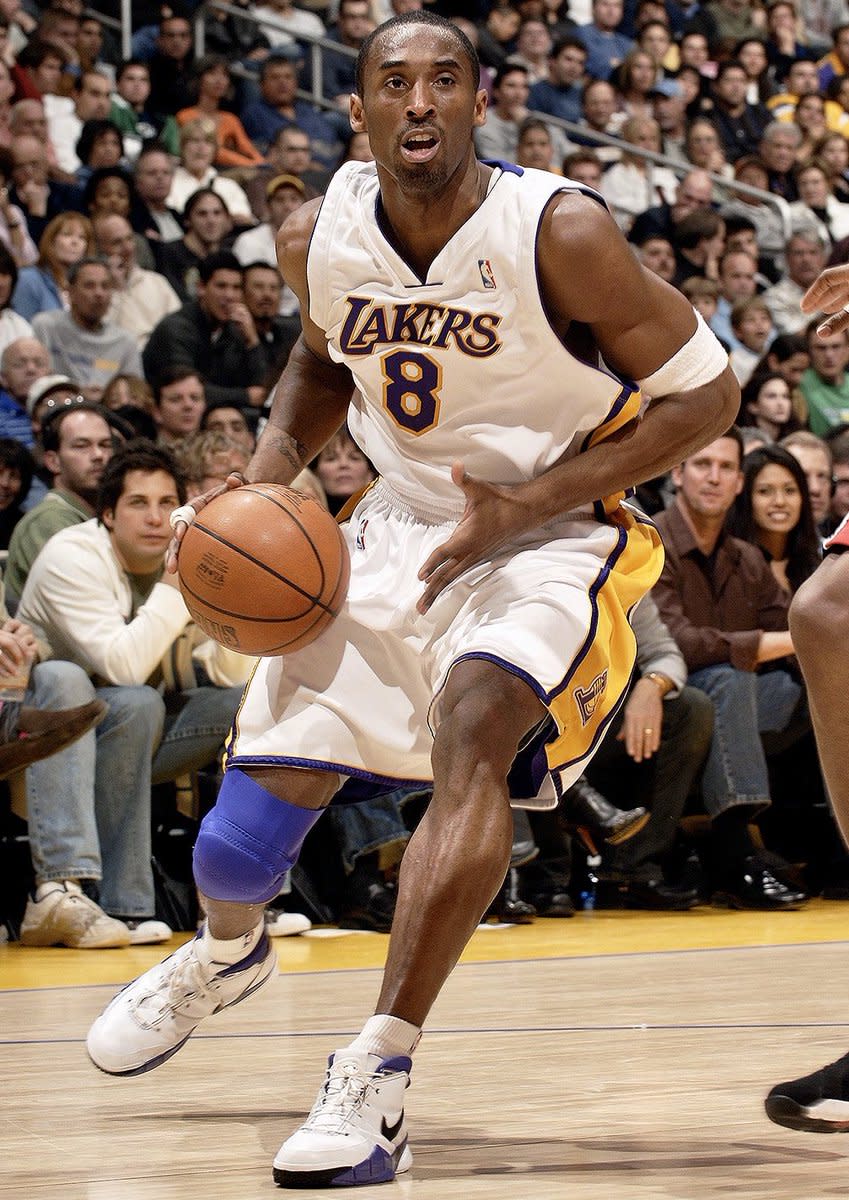 Kobe Bryant of the Los Angeles Lakers poses for the 2005-2006 Lakers