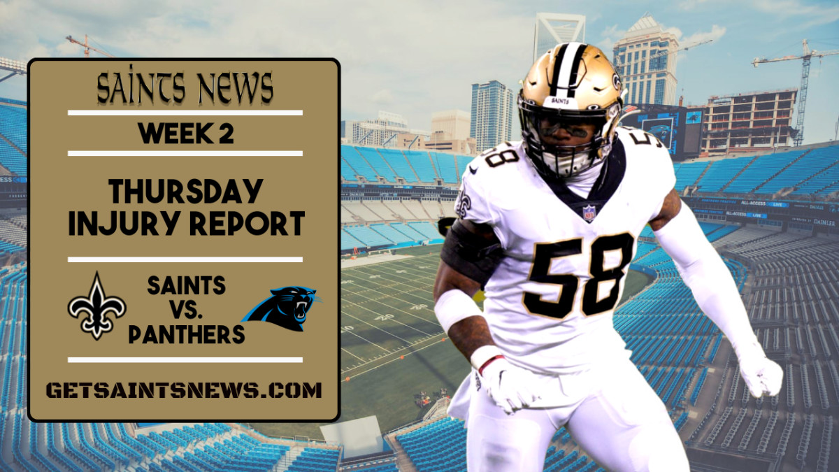 Saints Game Today: Saints vs. Panthers injury report, schedule