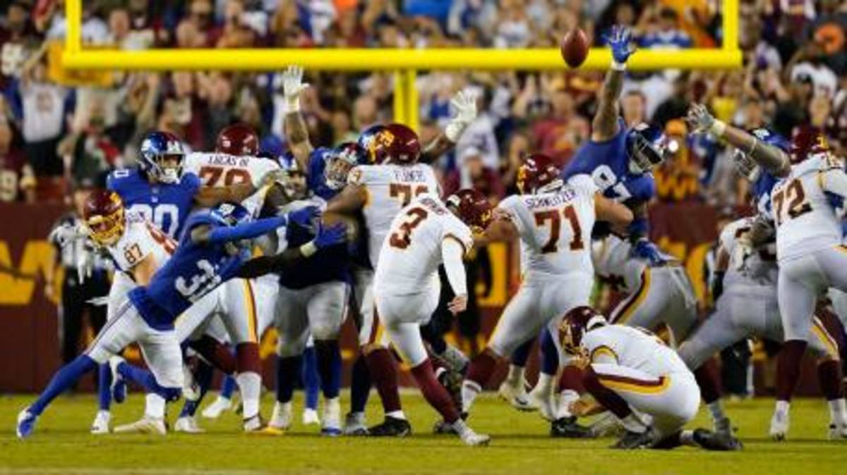 Washington Football Team: Replay shows WFT got bailed out on late penalty  vs Giants