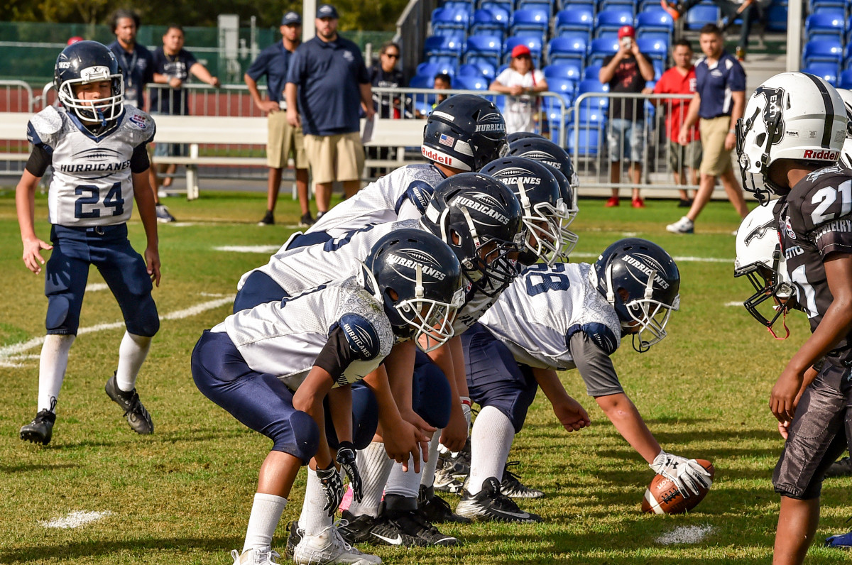 Pop Warner is easing into all of its players starting up.