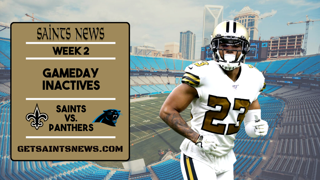 Saints Gameday Carolina Panthers