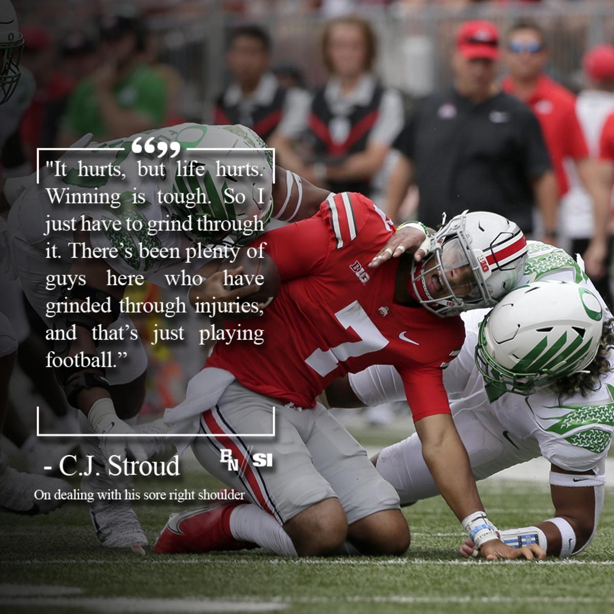 CJ Stroud on Toughness