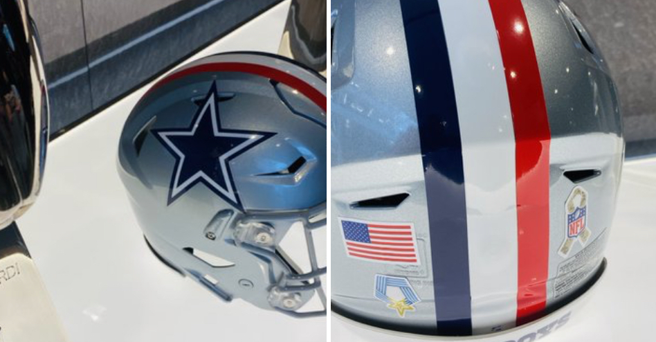 Dallas Cowboys break out a helmet look they've never used before