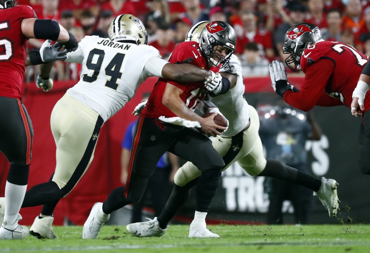 Cam Jordan watching tonight's New - New Orleans Saints