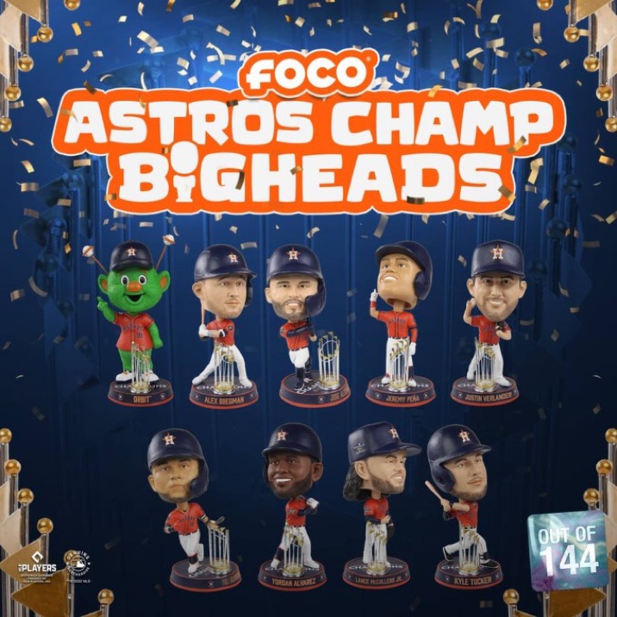 Houston Astros Orbit Cartoon MLB 2022 World Series Champions