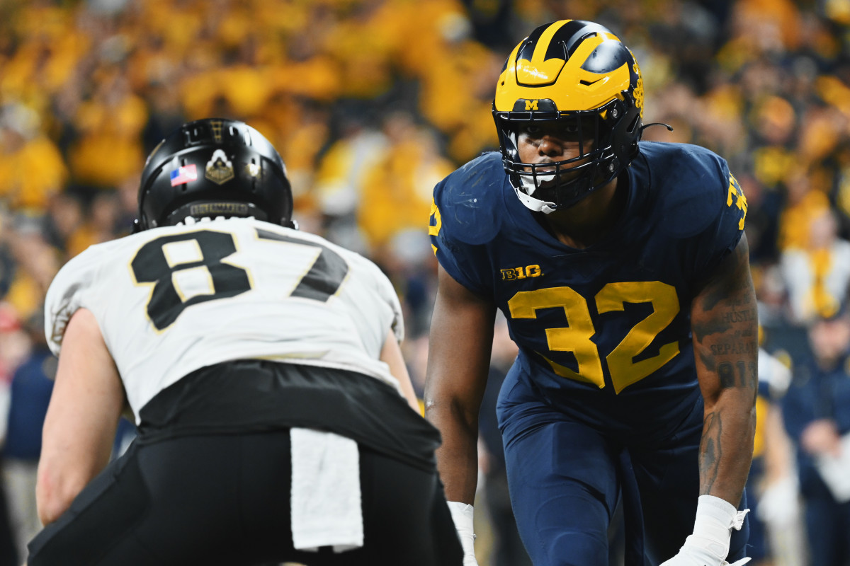 Four Michigan football players on PFF's top 32 NFL edge rusher list