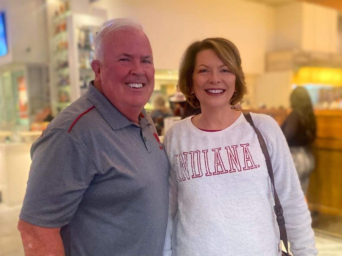 Indiana fans gear up for the game against Arizona on Saturday.