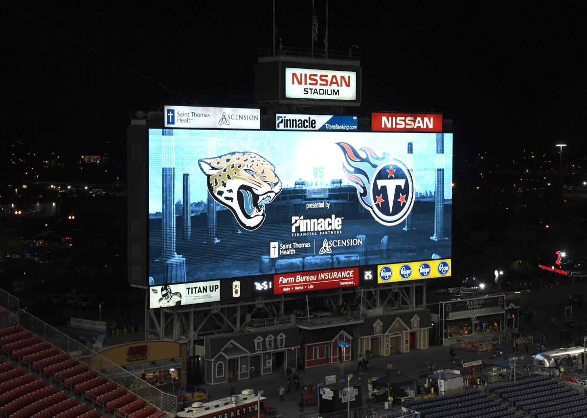 Jacksonville Jaguars vs. Tennessee Titans game score, live updates