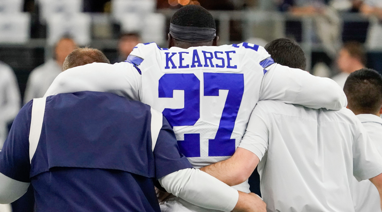 Cowboys safety Jayron Kearse injured in pre-game warmups