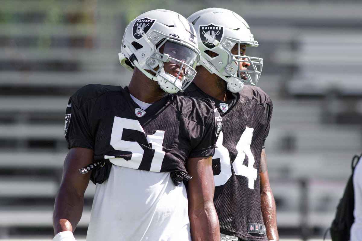 Las Vegas Raiders defensive end Malcolm Koonce during an NFL game  Fotografía de noticias - Getty Images