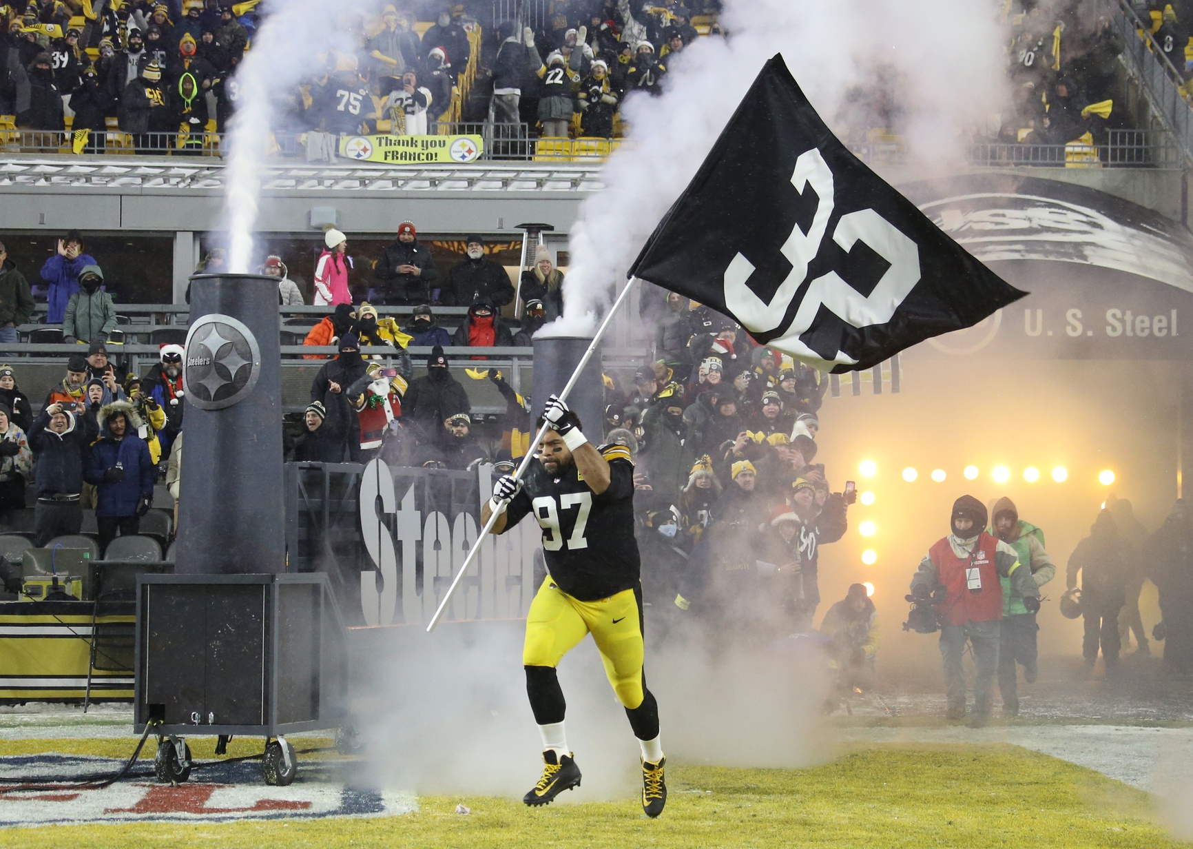 Pittsburgh Steelers Franco Harris Sports Illustrated Cover Metal Print