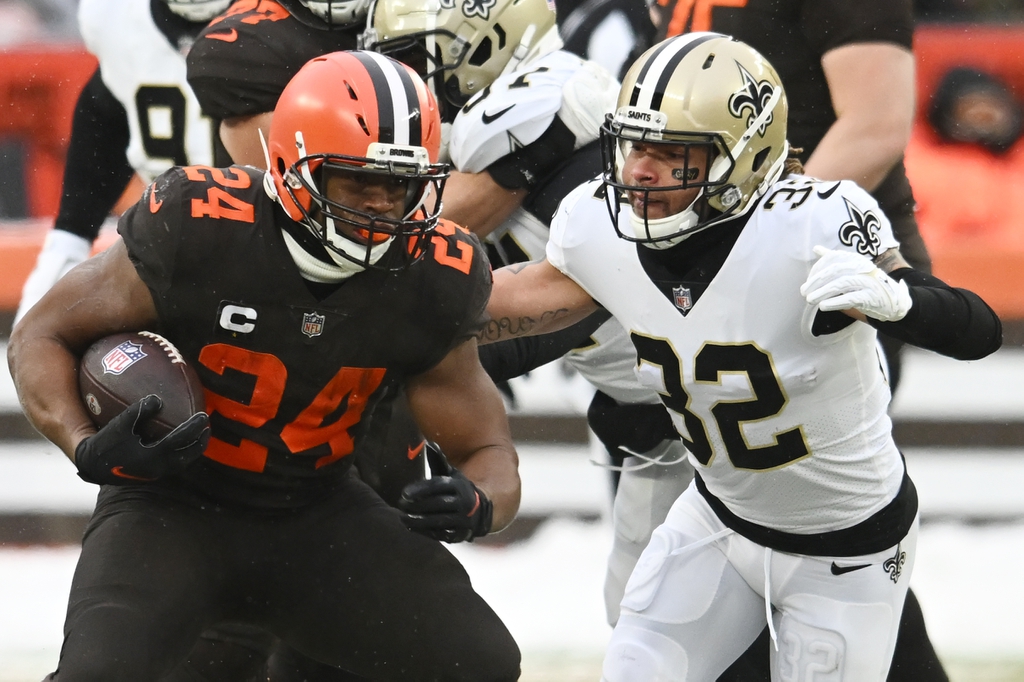 Not in Hall of Fame - #91 Overall, Nick Chubb: Cleveland Browns, #6 Running  Back