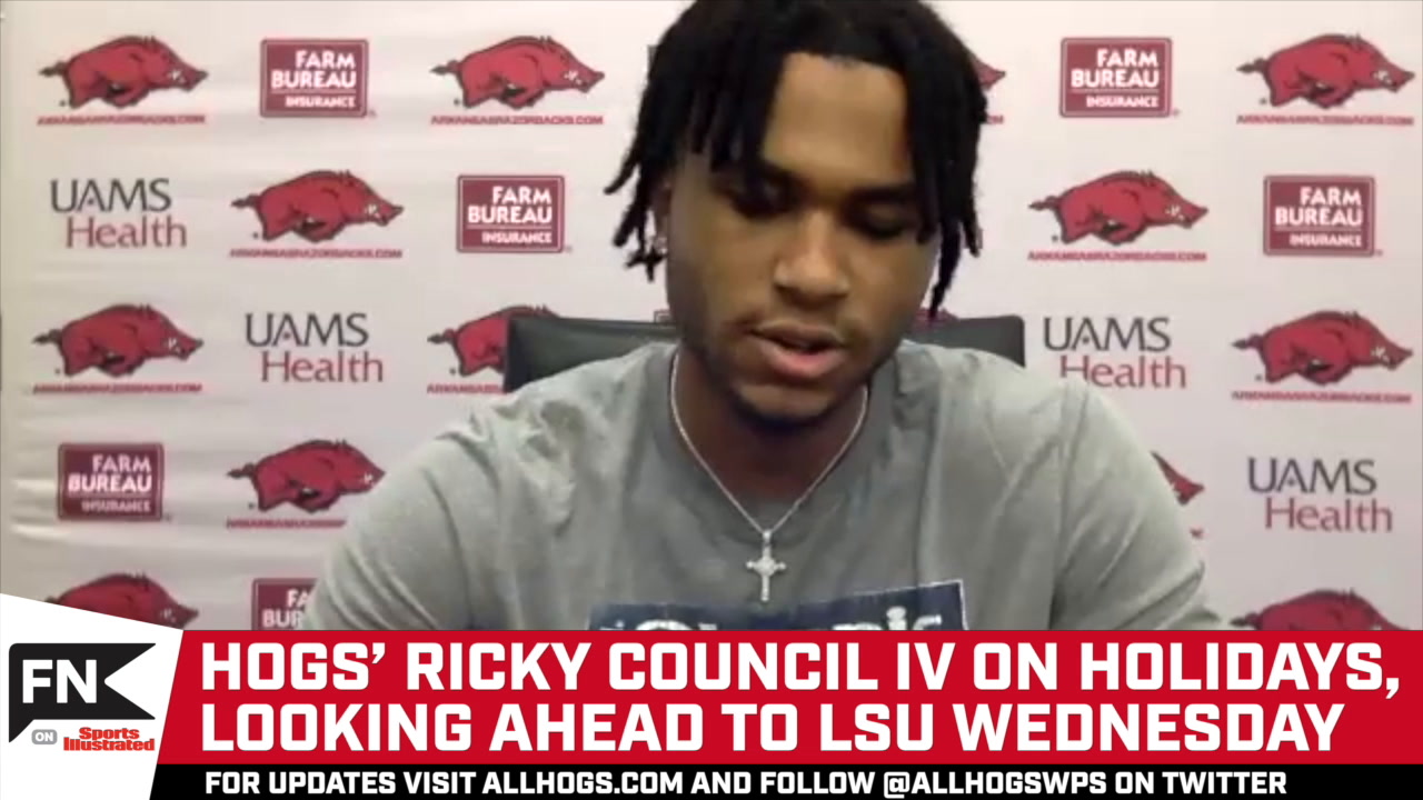 Hogs' Ricky Council Previews LSU Opener Sports Illustrated All Hogs