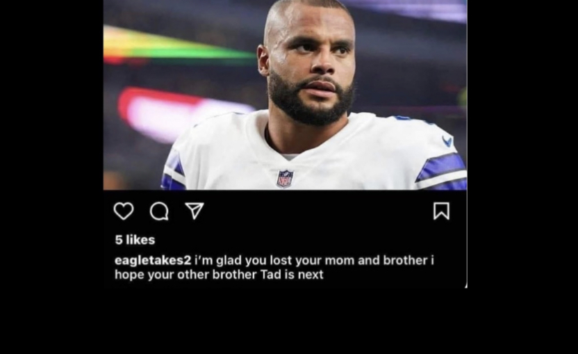 'The S*** We Deal With' Dallas Cowboys QB Dak Prescott Gets DeathWish