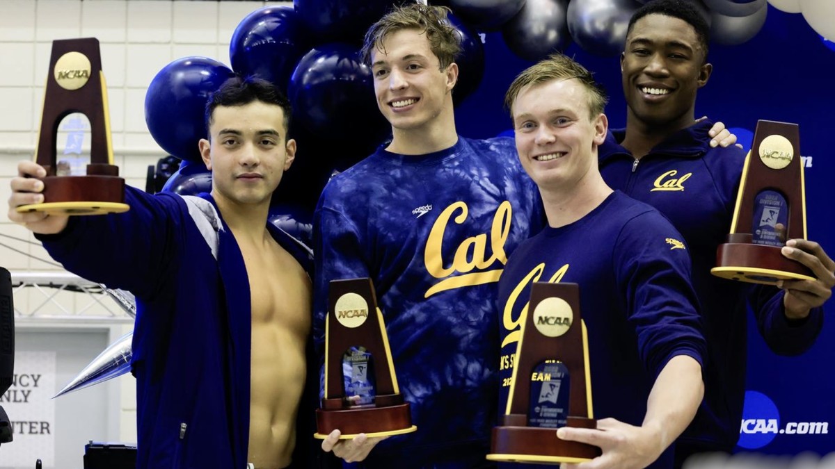 Cal's winning 400 medley relay team