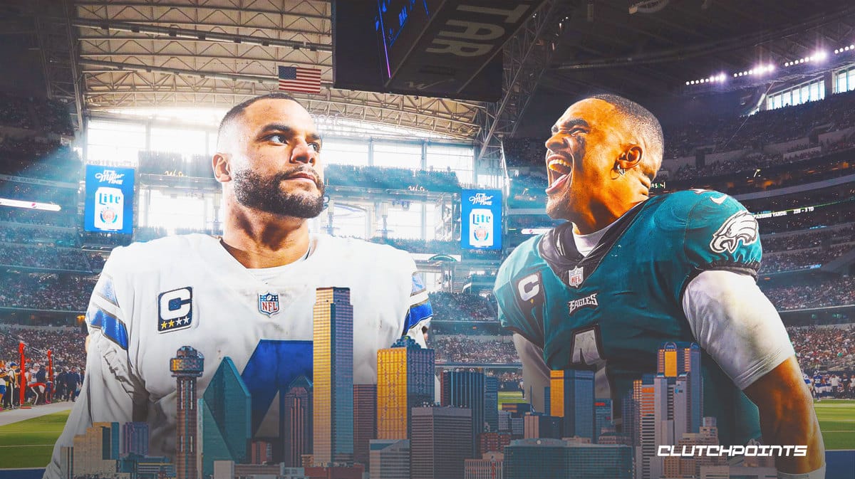 Cowboys QB Dak Prescott and Eagles QB Jalen Hurts will face off on Sunday Night Football.