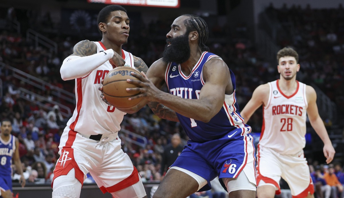 James Harden on Rockets Reunion Rumors, Postgame Interview 