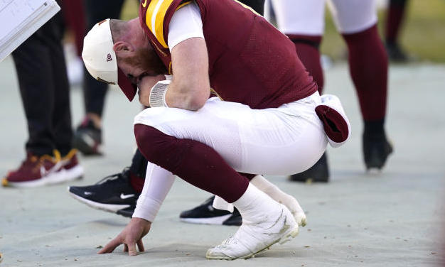 The Washington Commanders are strapped in the Carson Wentz roller coaster 