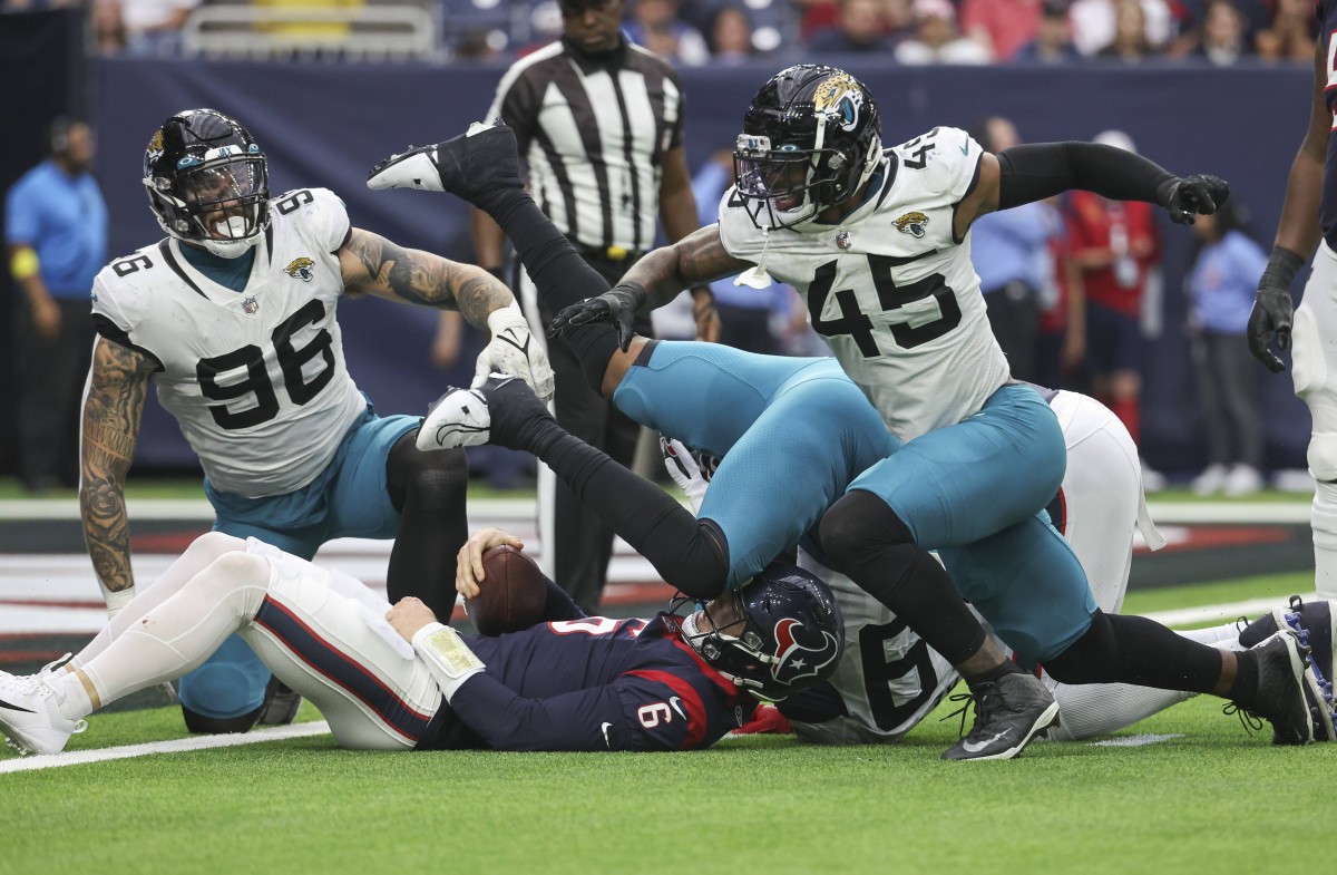 Jacksonville Jaguars vs. Houston Texans: Week 9 sack analysis