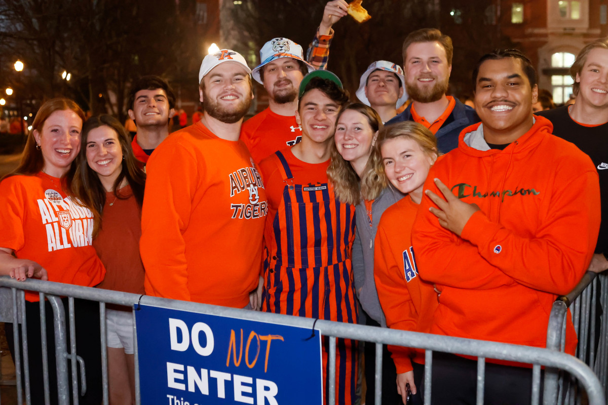 Auburn students pregame before Auburn vs Arkansas