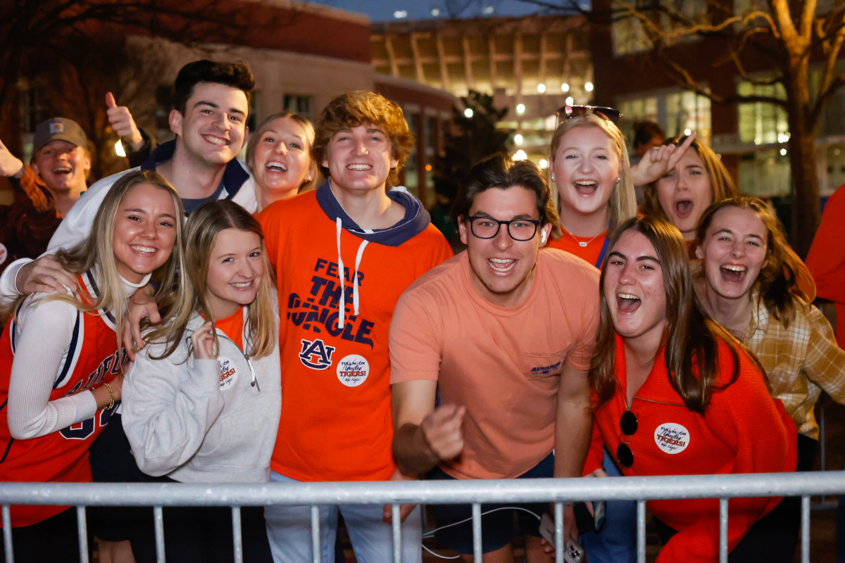 Auburn students pregame before Auburn vs Arkansas