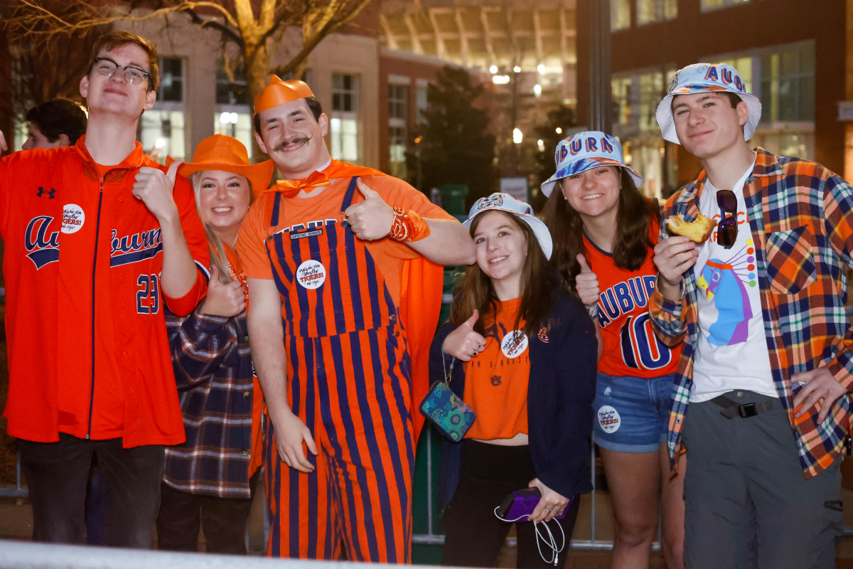 Auburn students pregame before Auburn vs Arkansas