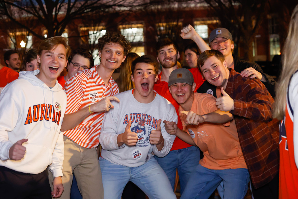 Auburn students pregame before Auburn vs Arkansas