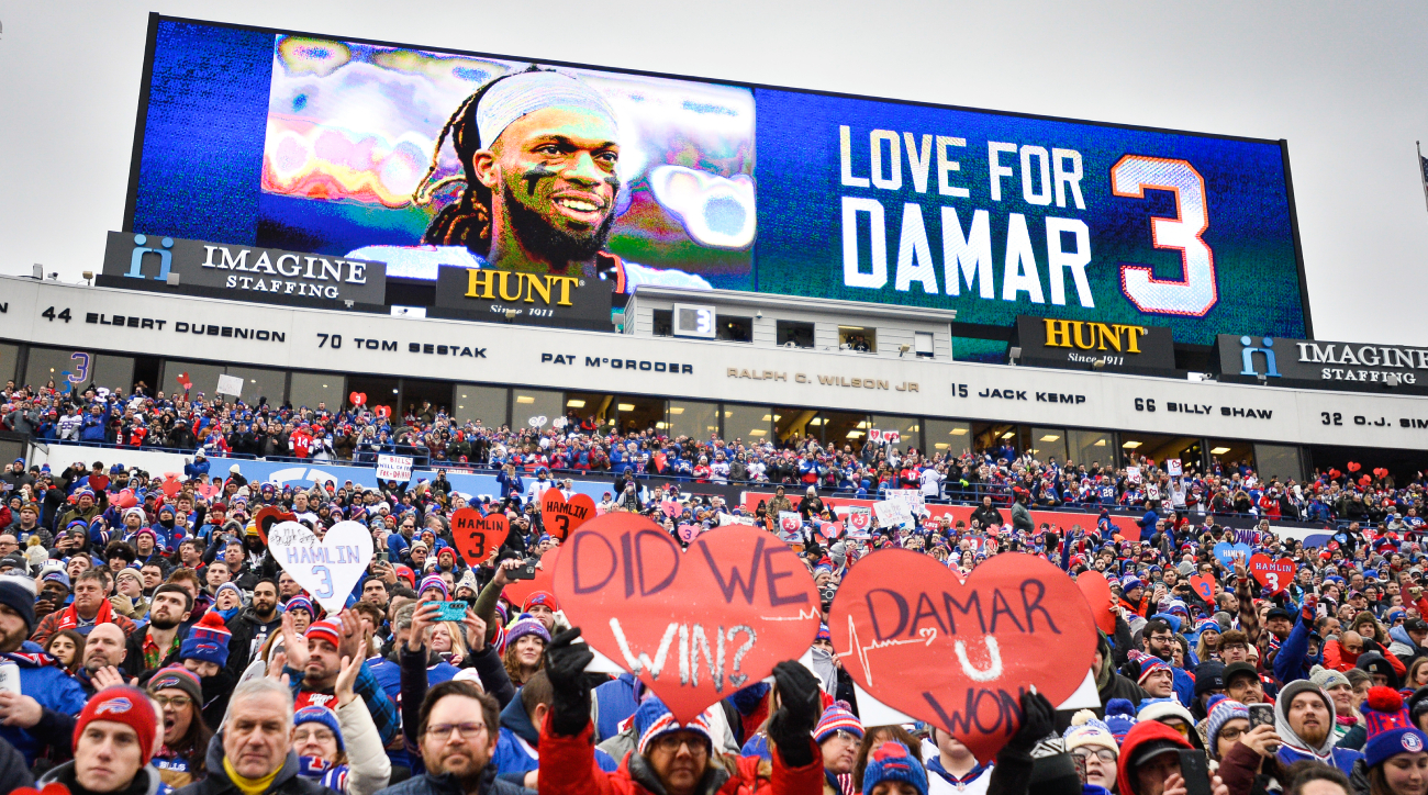 Damar Hamlin at Bills game Sunday