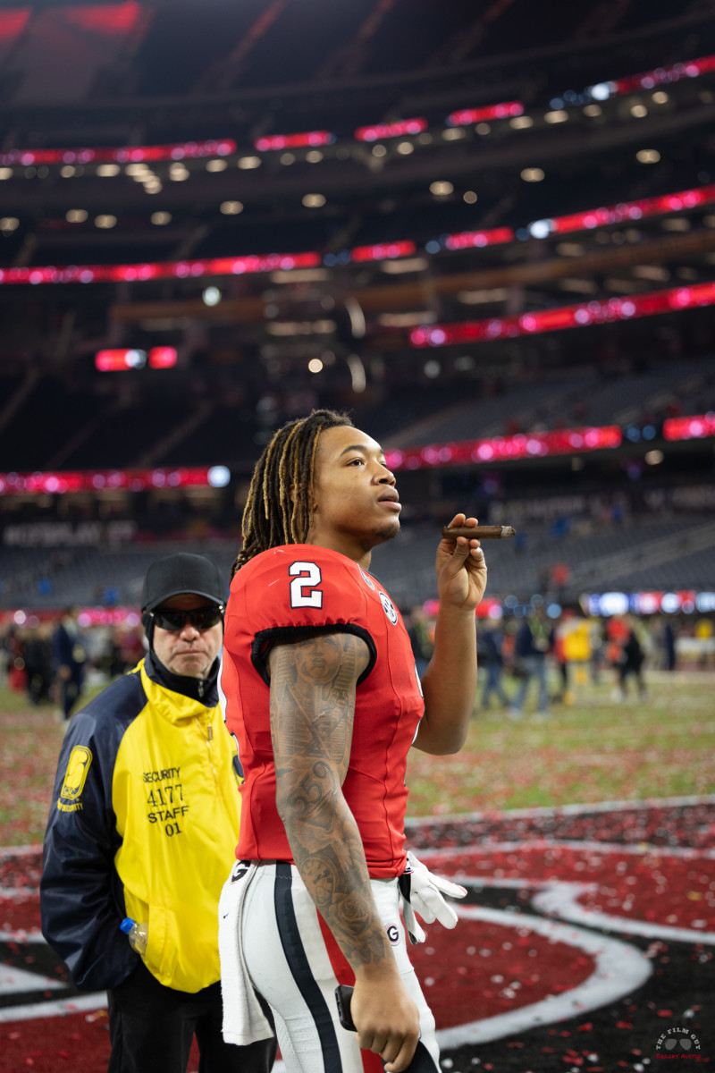 Photo Gallery: Georgia Football Celebrates Championship with the Atlanta  Braves - Sports Illustrated Georgia Bulldogs News, Analysis and More