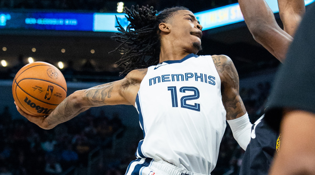 Ja Morant of the Memphis Grizzlies arrives to the arena prior to
