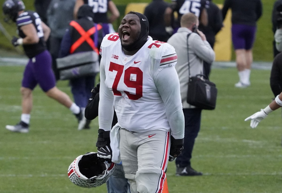 Former Ohio State OL Dawand Jones expected to start at right