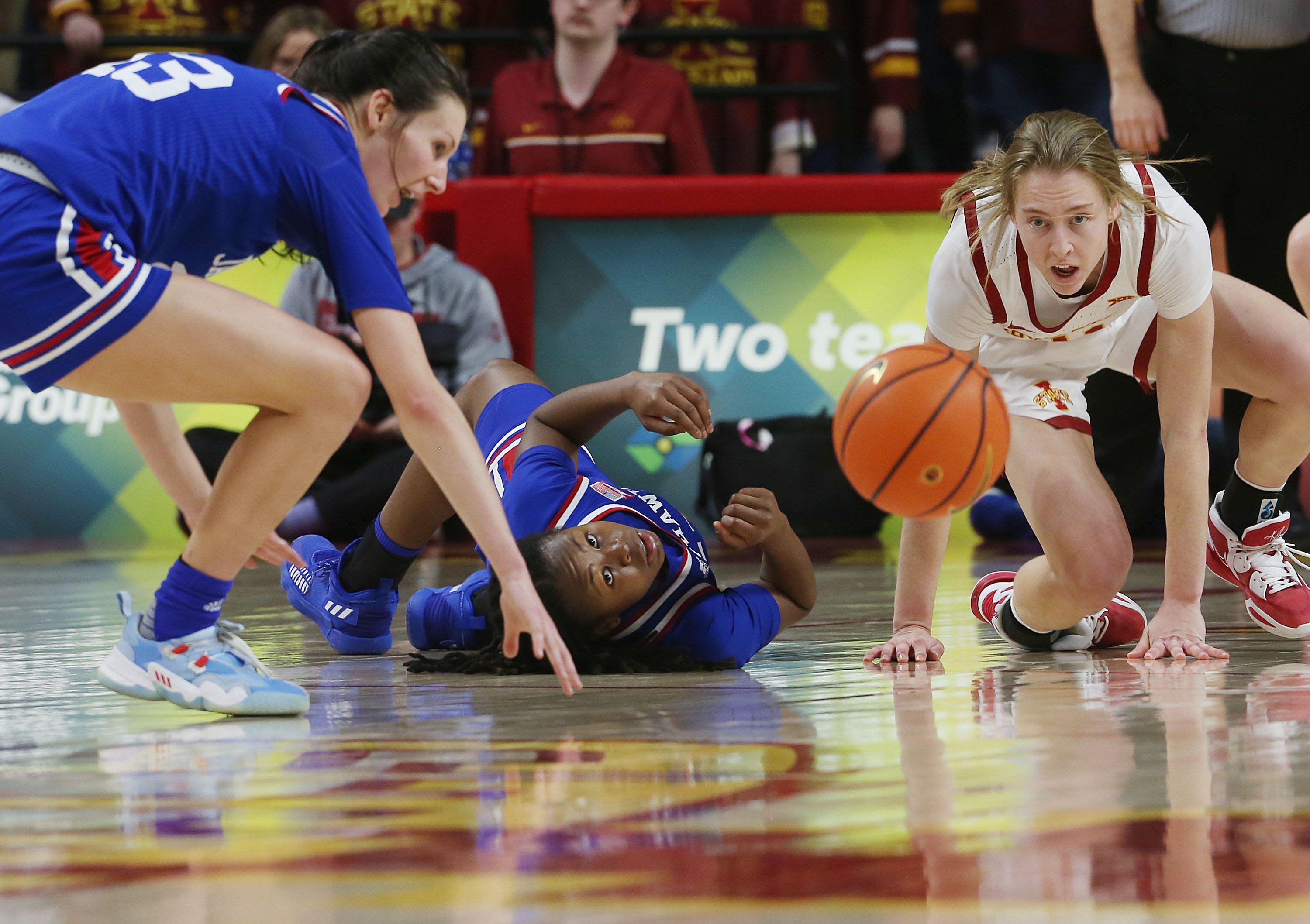 Offense stalls as Jayhawks fall at Cyclones, 64-50