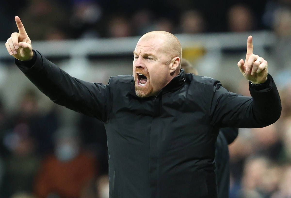 Sean Dyche pictured in December 2021 during his time as Burnley manager