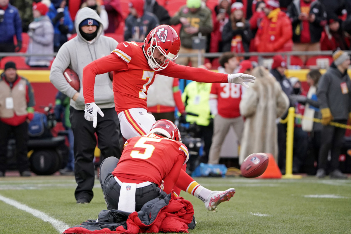 Harrison Butker, Kansas City Chiefs Defeat Philadelphia Eagles In Super  Bowl - Sports Illustrated Georgia Tech Yellow Jackets News, Analysis and  More