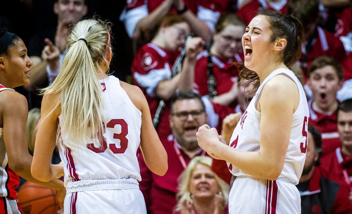 Sydney Parrish Mackenzie Holmes Power Indiana Womens Basketball Team