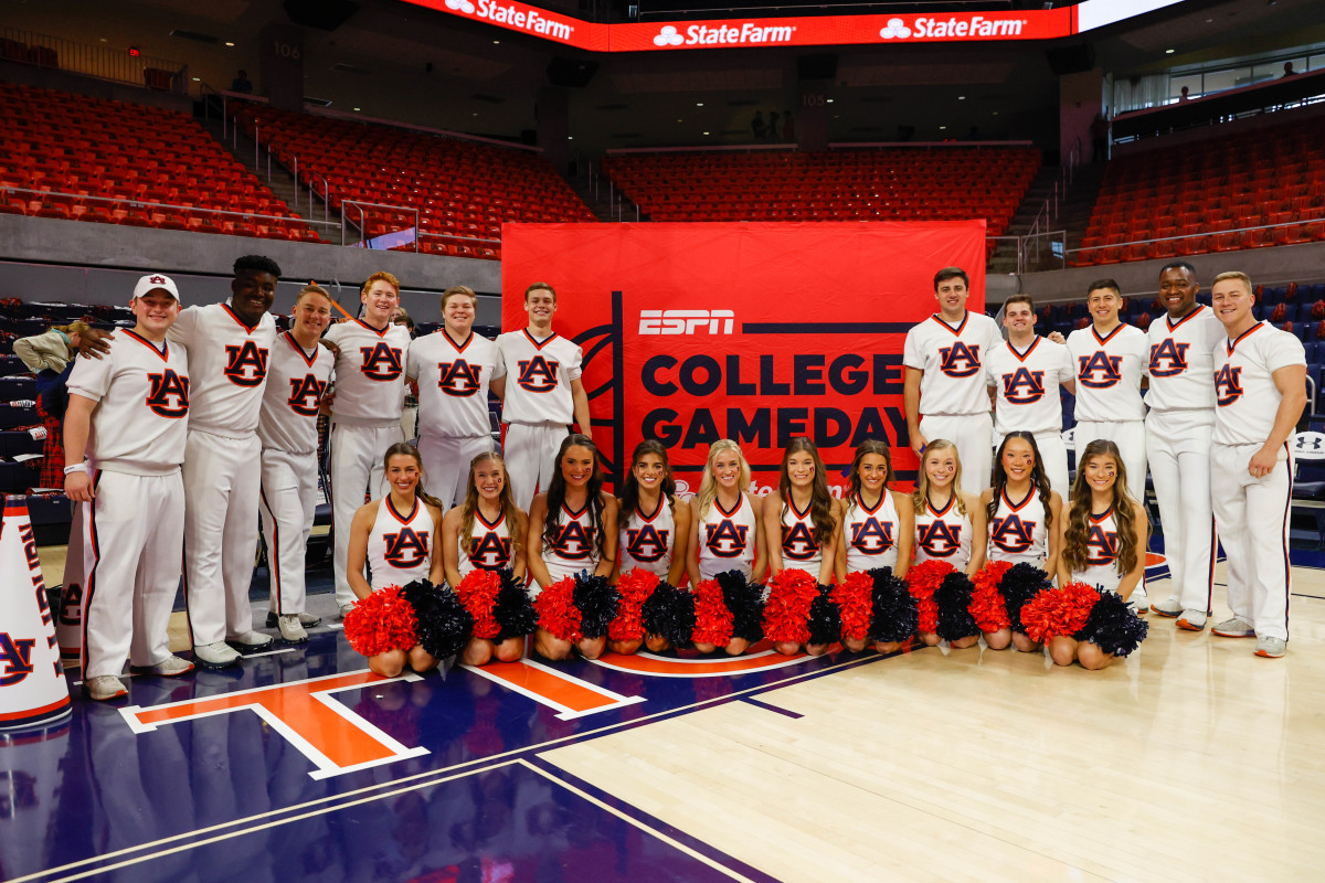 College Gameday at Auburn vs Alabama basketball.