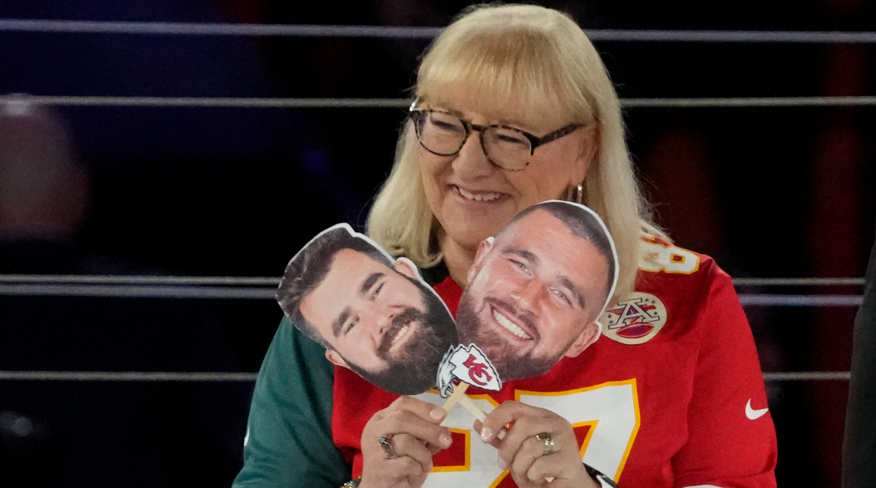 See Donna Kelce's gameday outfit as sons square off in Super Bowl – NBC  Sports Chicago