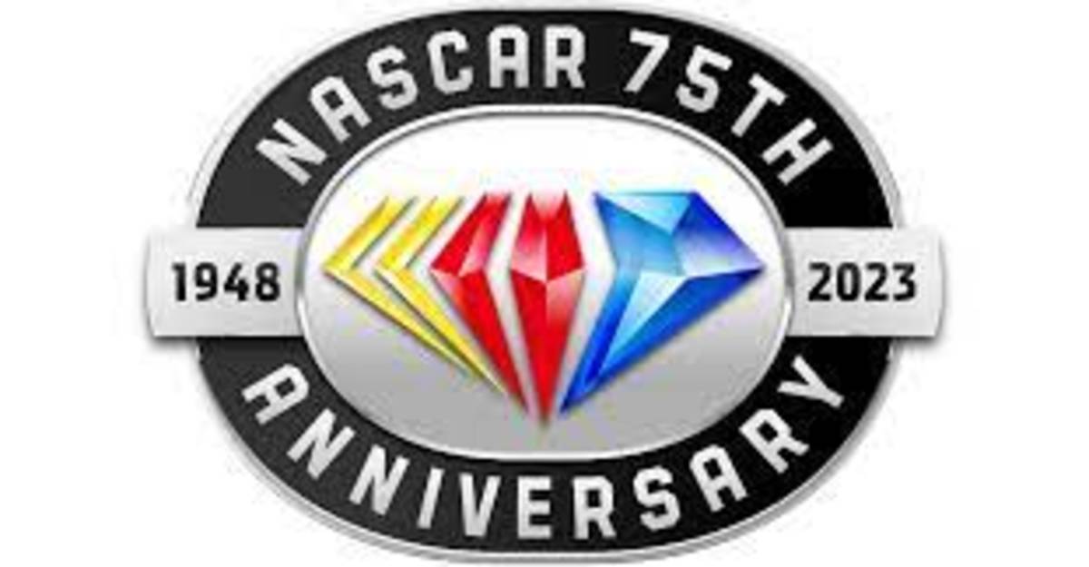 NASCAR 75th anniversary logo 2023