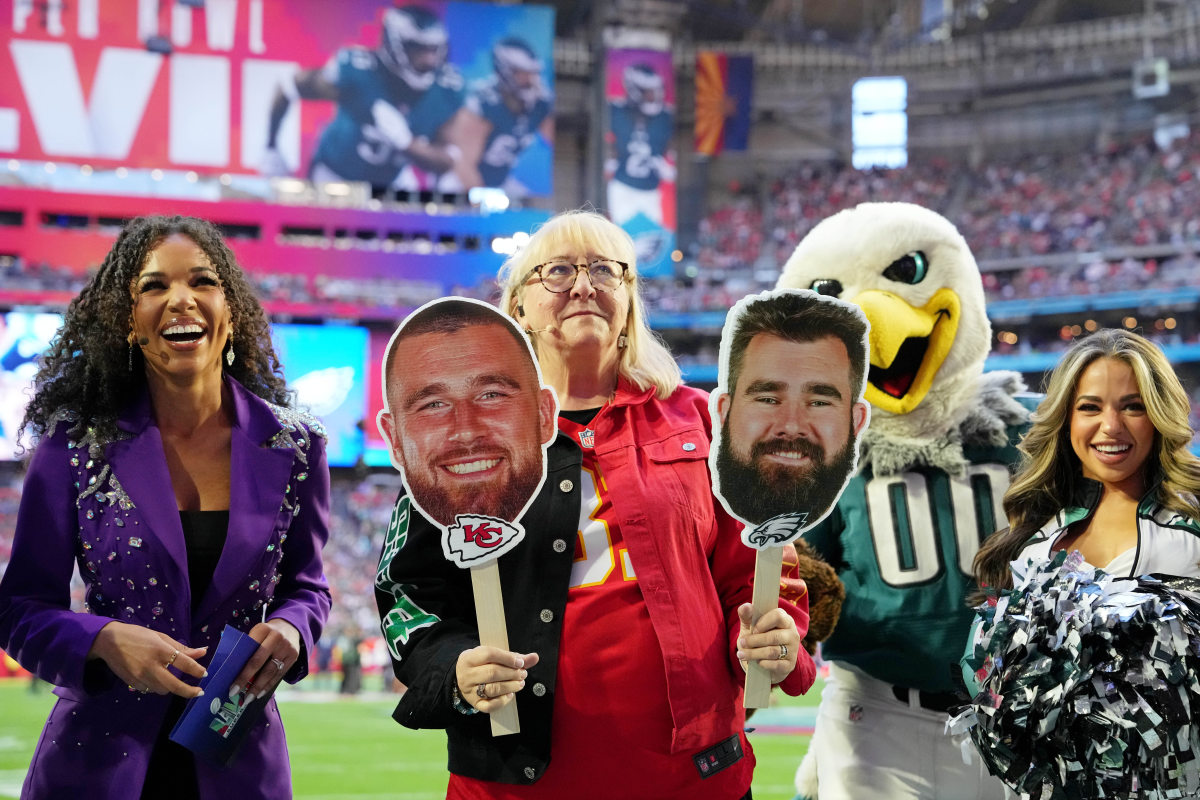 Watch: Travis, Jason Kelce Find Their Mom On The Field After Super Bowl ...