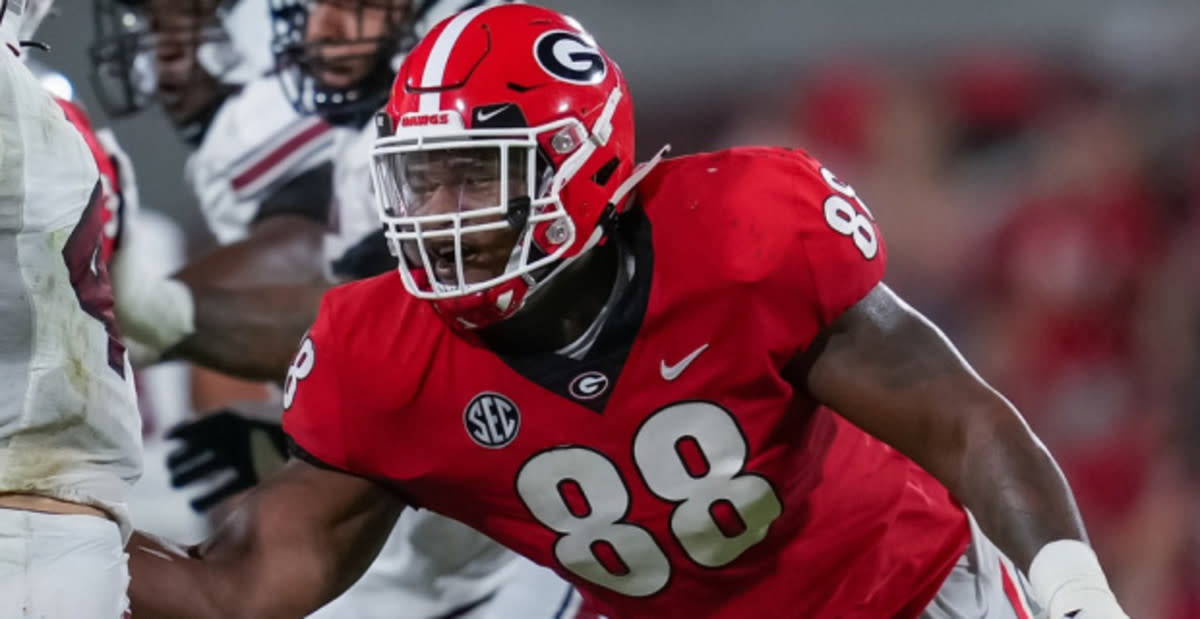 D'Andre Swift Georgia Bulldogs Unsigned Red Jersey 2018 SEC