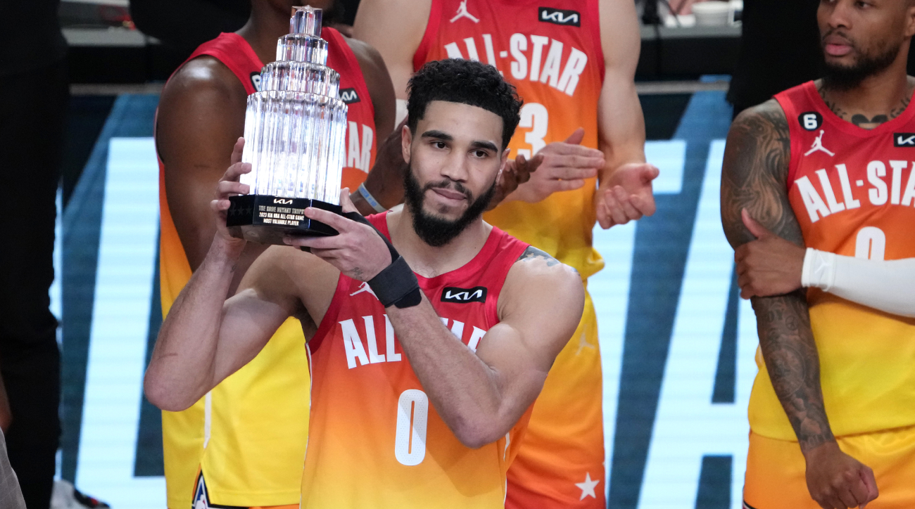 2023 NBA All-Star Game score: Jayson Tatum breaks scoring record, wins MVP;  LeBron James' streak ends 