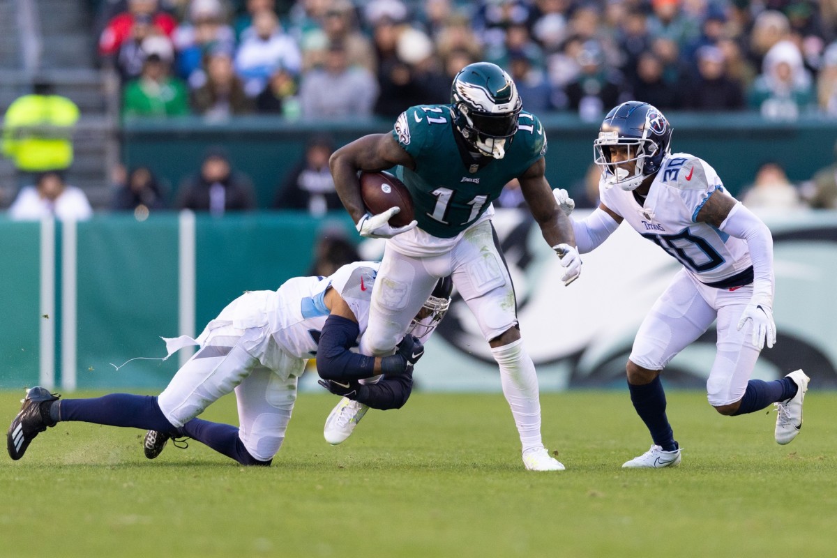 Philadelphia Eagles' A.J. Brown ready to face former team the Tennessee  Titans.