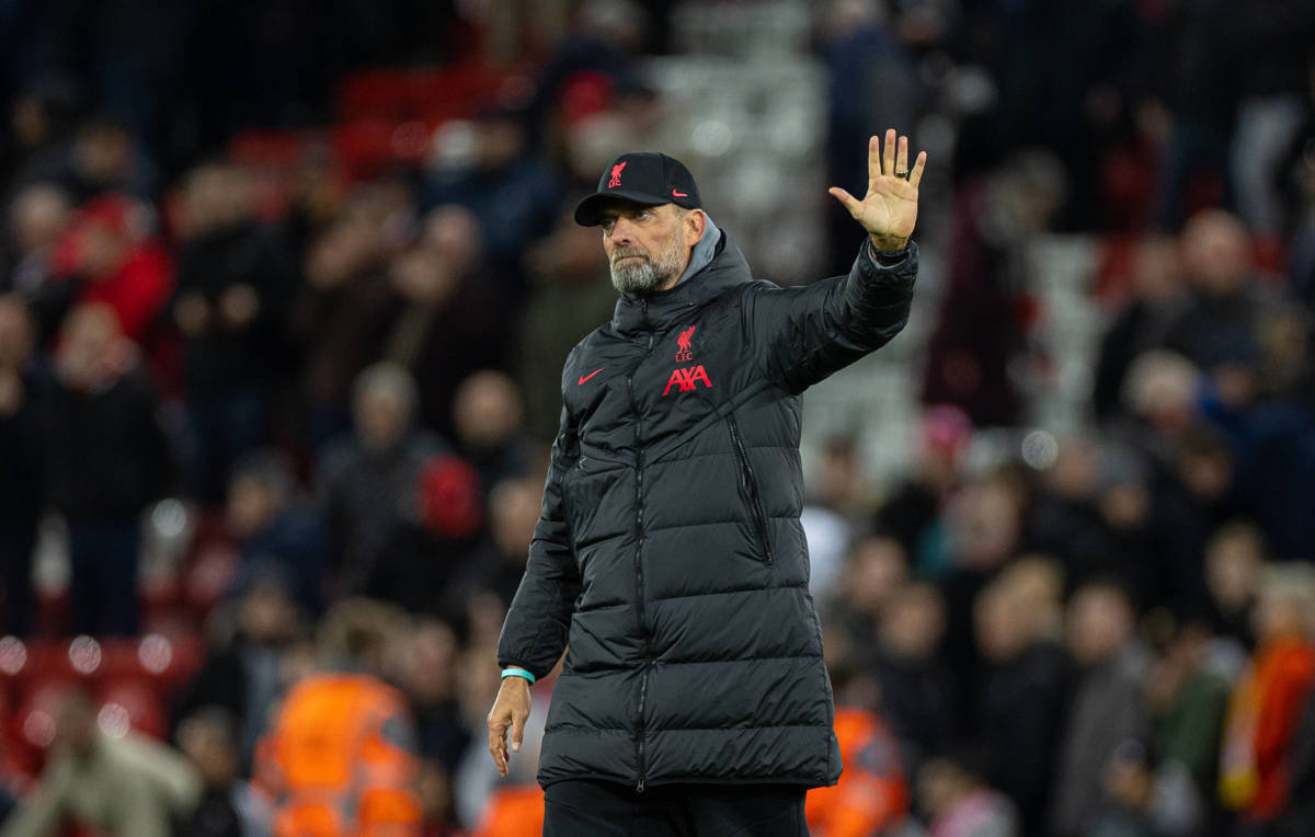 Manager Jurgen Klopp pictured following Liverpool's 5-2 loss to Real Madrid at Anfield in February 2023